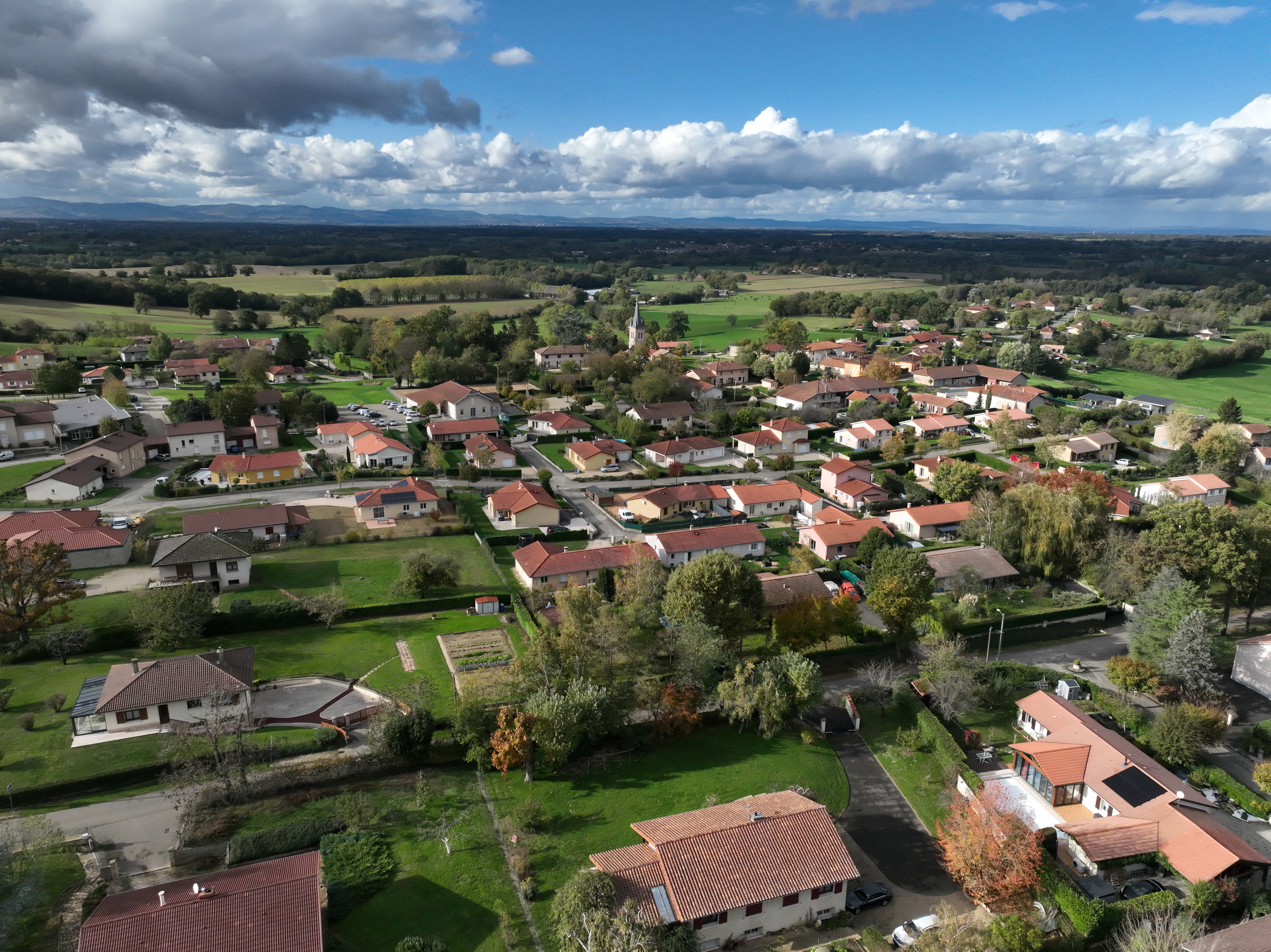 Vandeins vue de haut